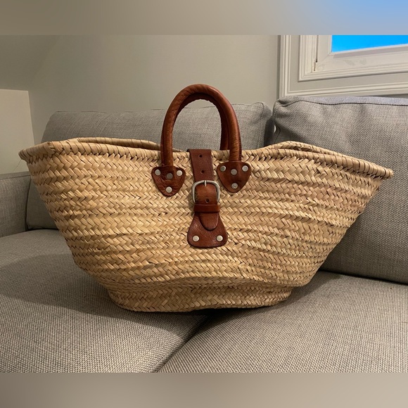 Natural Straw Tote - Picture 2 of 7